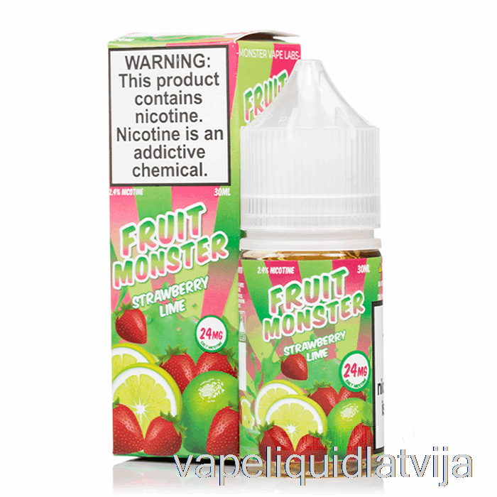 Zemeņu Laima - Augļu Monstru Sāļi - 30ml 24mg Vape šķidrums